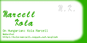 marcell kola business card